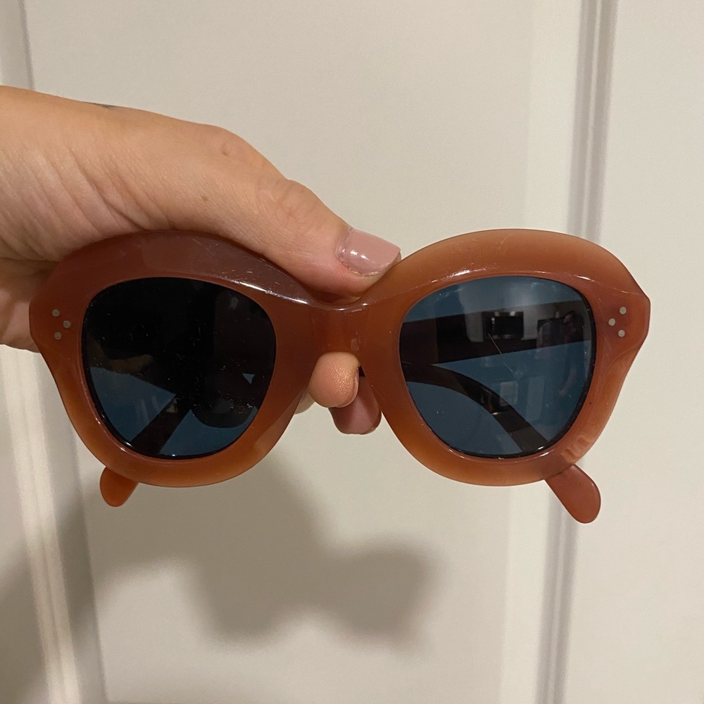 Celine Brown/Tortoise Cat Eye Sunglasses